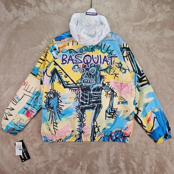 NWT Jean-Michel Basquiat X Members Only Jacket Anorak Windbreaker Mens Size L - Picture 3 of 16